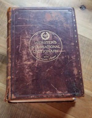 Value of a 1909 Webster's Dictionary - cover