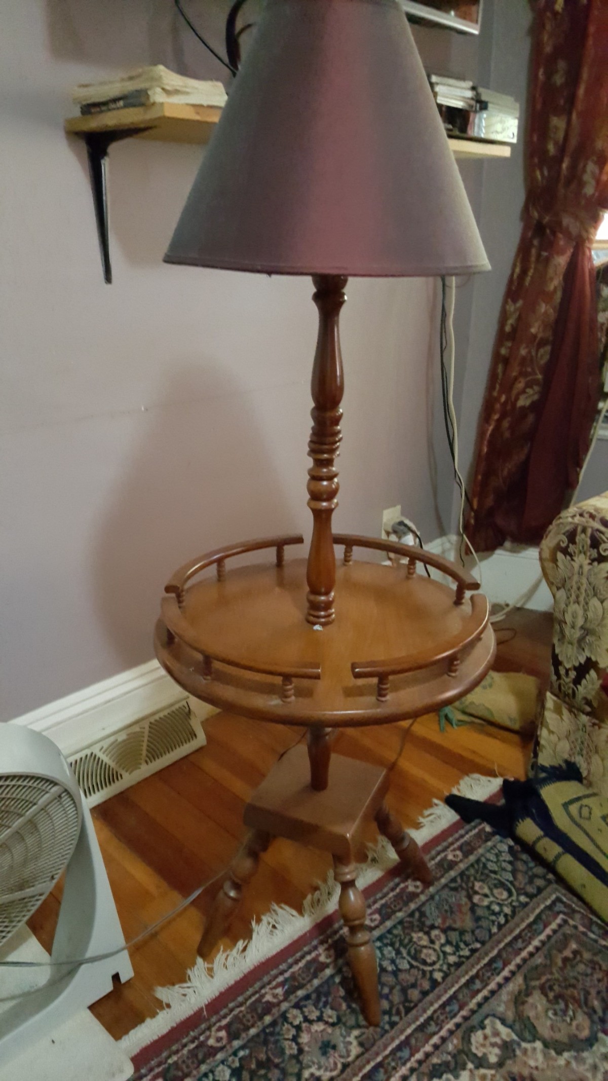 Value Of A Vintage Table Floor Lamp, End Table Lamp Combo Vintage