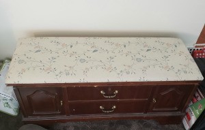 Value of a Lane Cedar Chest - chest with upholstered top