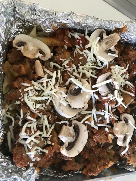 parmesan on casserole