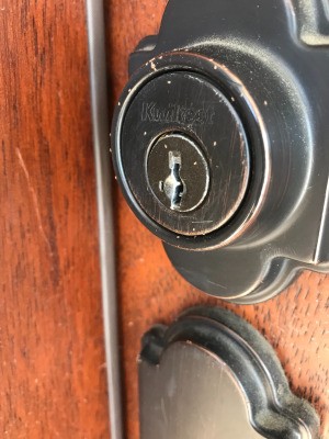 Identifying Tiny Brown Bugs - tiny bugs on door hardware