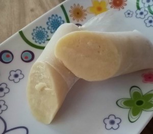 Mango Jelly Iced Pops on plate