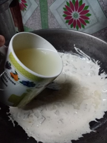 water added to cream