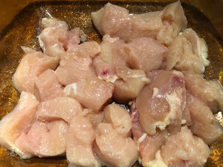 cut chicken breast