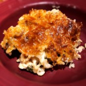 Crispy Rice Chicken Bake on plate