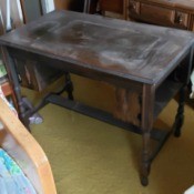 Value of a Mersman Table - vintage table with drawer removed