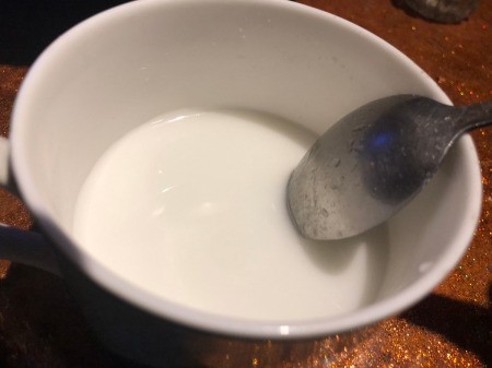 mixing corn starch & water