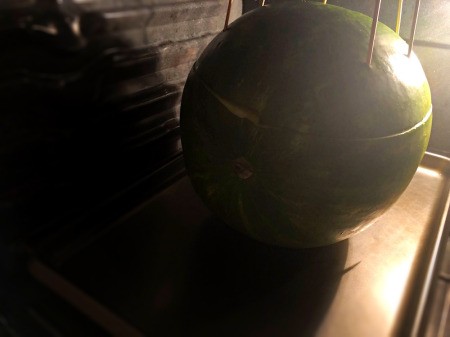Watermelon in oven