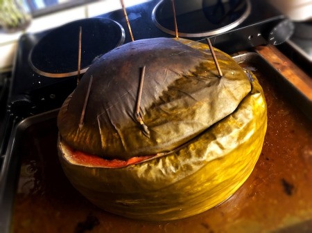 baked Watermelon on stove