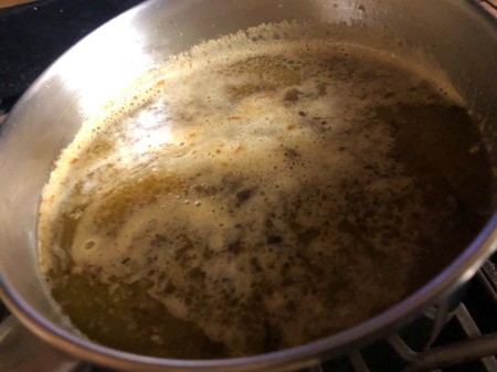 cooking down Chicken juices