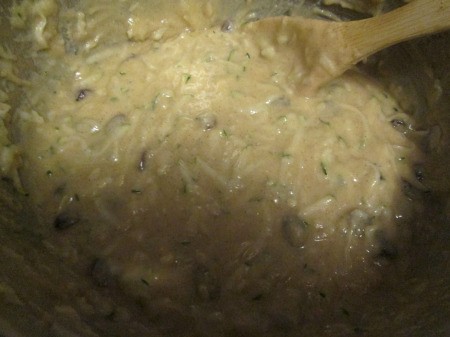 mixing batter