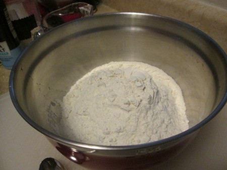 flour in bowl
