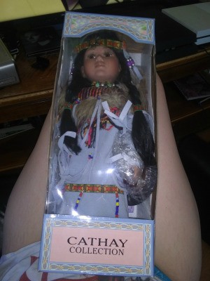Value of a Cathay Collection Doll - Native American doll in a box