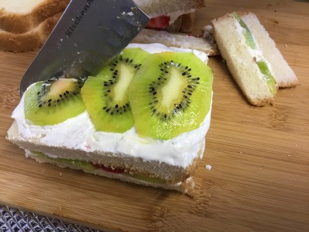kiwi on Fruit Sandwich