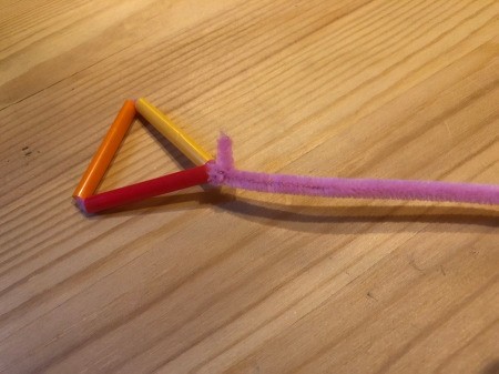 Making Geometric Bubble Wands - make the same configuration as for the single triangle wand