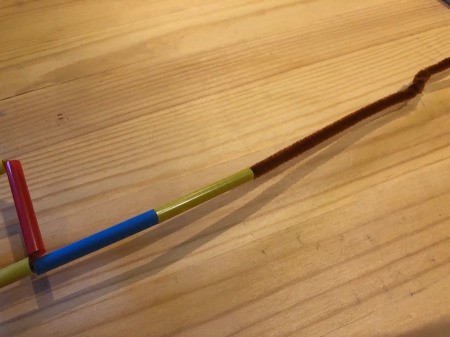 Making Geometric Bubble Wands - twist on a third pipe cleaner to make it longer