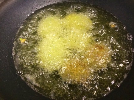 frying Falafel