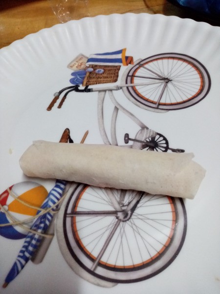 rolled up wrapper