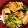 Creamy Chicken and Broccoli on rice