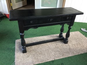 Value of a Mersman Table - painted long narrow table