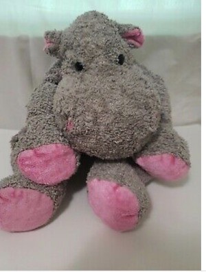 Identifying a Stuffed Toy Hippo - grey floppy hippo with pink soles