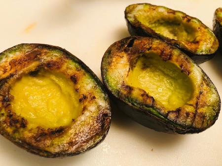 Grilled avocados