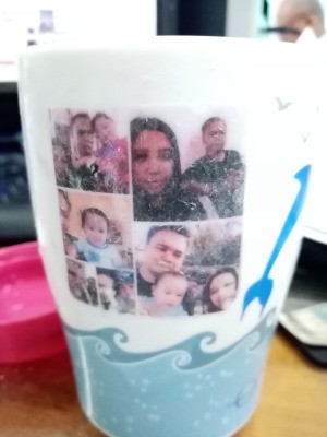 Photo Transfer Using White Glue - photo print transfer to cup