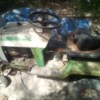 Value of a 1960 Sears Craftsman Riding Mower - old green and white riding mower