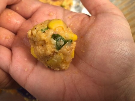 ball of Fritter dough
