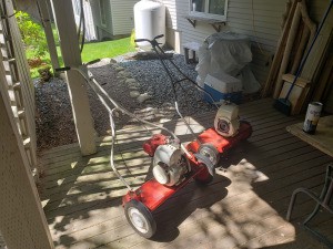 Restoring an Old Craftsman and a Moto Mower Reel Mowers - two gas powered reel mowers
