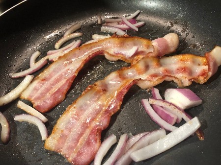 Bacon and onions