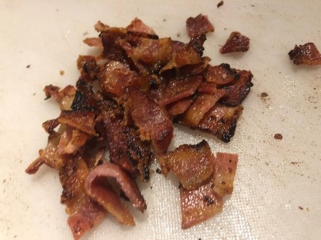 cooked crumbled Bacon