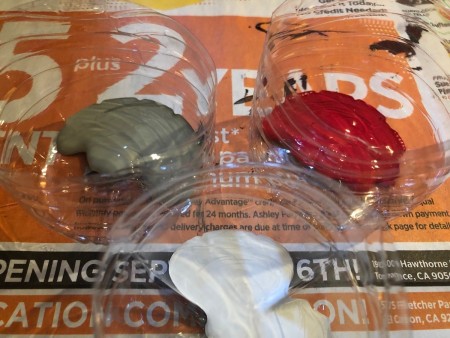 String Pull Abstract Painting - pour out other paint colors