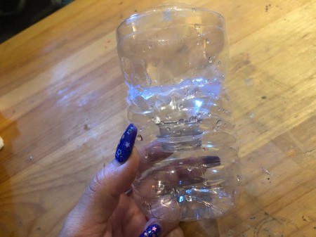 Recycled Ombre Vase - glue the top turned upside down into the bottom around the lip