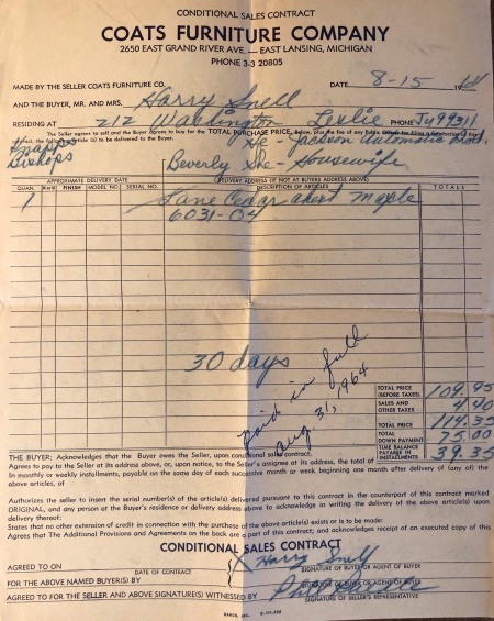 Value of a Lane Cedar Chest