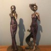 Value of Leonardo Collection Figurines - two bronze colored figurines