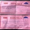 Two rain checks from Vons.