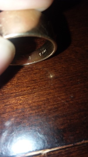 Identifying Markings on a Gold Ring - markings on the inside of a gold band