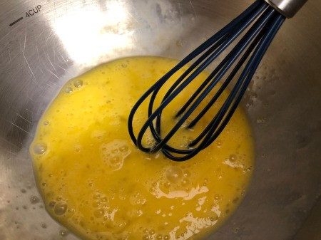 mixing egg