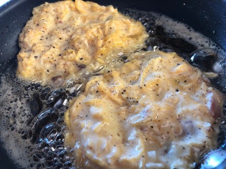 frying Spaghetti Squash Fritters