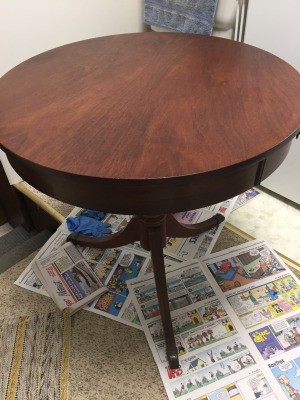 Value of a Mersman Table - round three legged pedestal table
