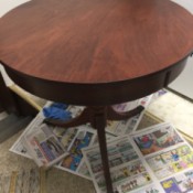 Value of a Mersman Table - round three legged pedestal table