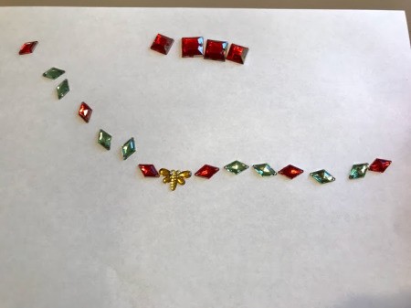 Kid Safe Acrylic Gem Necklace - lay out necklace design