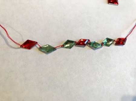 Kid Safe Acrylic Gem Necklace - continuing to add gems