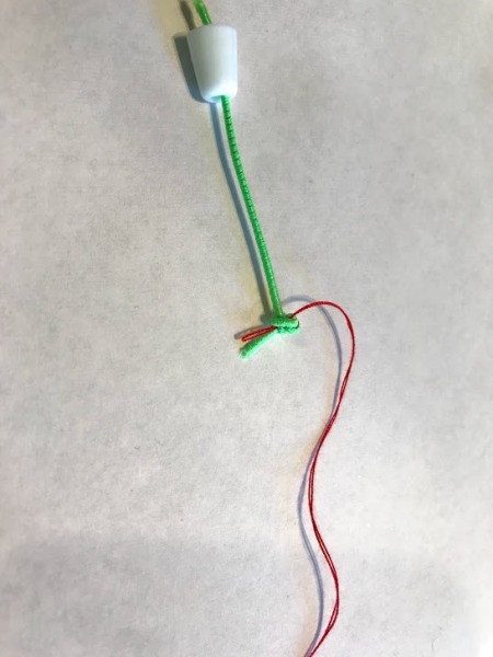 Kid Safe Acrylic Gem Necklace - trim off excess thread and elastic