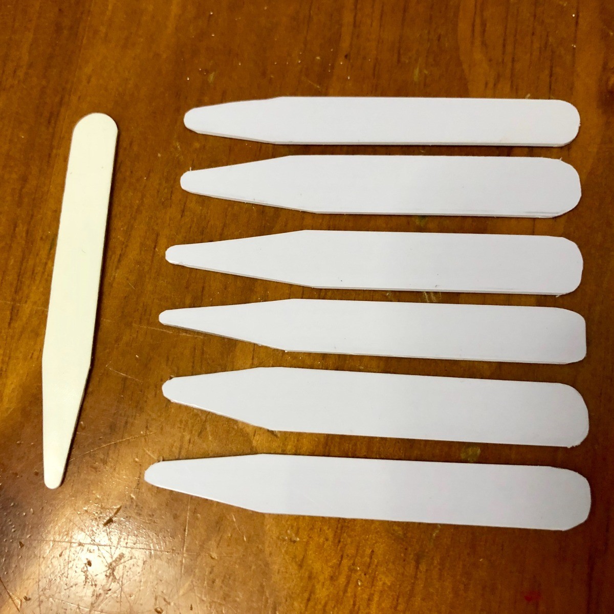 DIY Shirt Collar Stays from Hotel Keys ThriftyFun