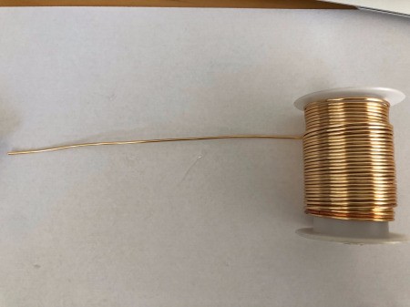 Bead Flower Decor for Garden - cut a length of craft wire