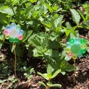 Bead Flower Decor for Garden - two flowers in the garden