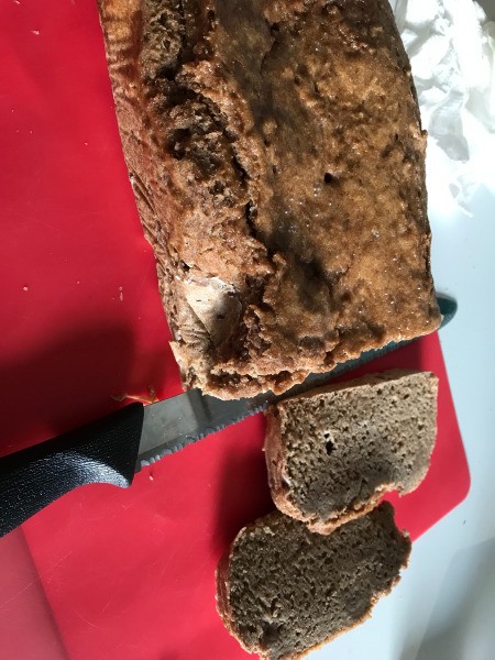 cutting Whole Wheat Bread