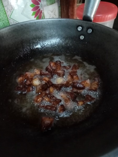 Pork Crackling in pan